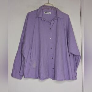 Roucha • Women's Tillow Poplin Shirt in Lavender